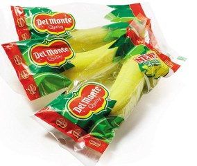 Packaged bananas from Del Monte.